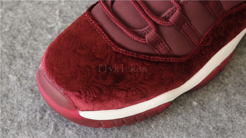 Authentic Air Jordan 11 Velvet Night Maroon High